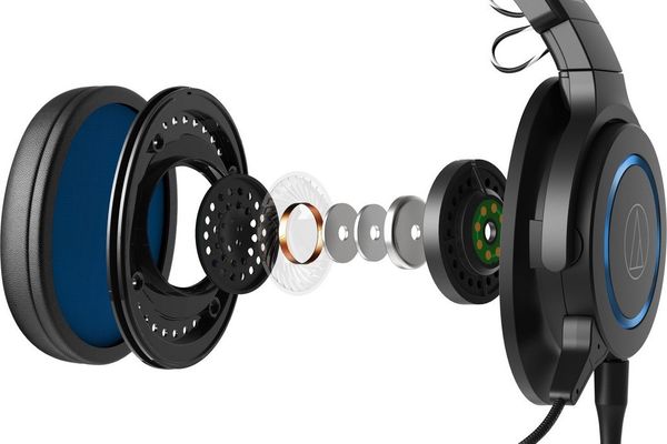 stylová kabelová herní sluchátka audio-technica ath-g1 špičkový zvuk 45mm měniče dynamické 2m kabel s 3,5mm jack vysoce komfortní náušníky odpojitelný mikrofon odhlučňování u mikrofonu cool herní design robustní konstrukce hlavový most z kovu