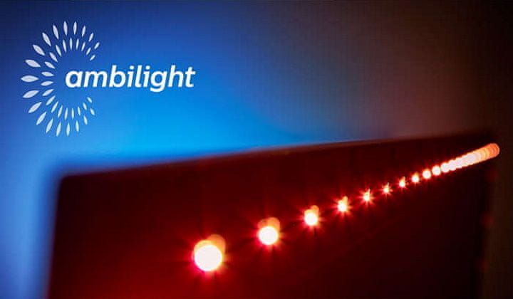 Philips 55PUS6704, Ambilight, inteligentne LED luči, mikro zatemnitev pro, glasba z ambilightom, igrani način, prilagoditev barve stene 