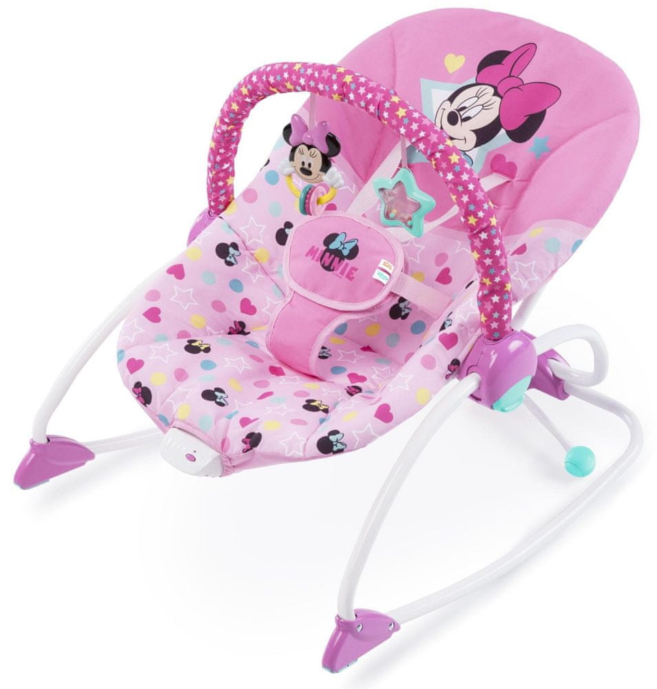 Disney Baby Houpátko vibrující Minnie Mouse Stars & Smiles Baby 0m +, do 18 kg, 2019