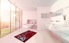 Colani Luxusní designová česká koupelnová předložka, Colani 23 60x100 cm, červená