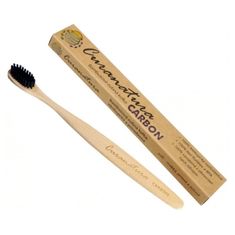 Curanatura Bambusový zubní kartáček Carbon Soft 1 ks