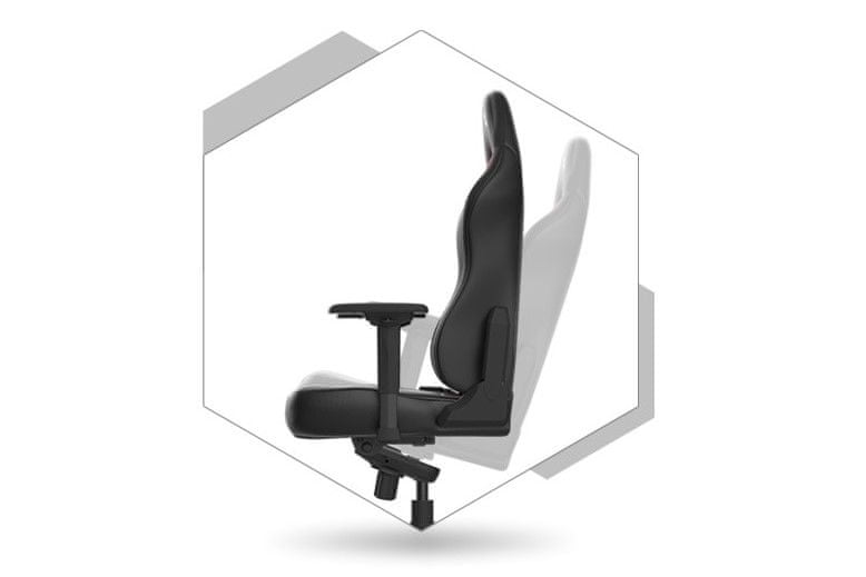 SilentiumPC Gear SR800 RD, fekete/piros (SPG033) multilock funkció kéz támasz 90° 170° mozgás 360° gamer szék ülés