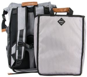PKG Concord Laptop Backpack (PKG-CONC-LG01TN) odporna tkanina zložljiv zgornji del ABS zaponke