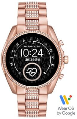 Inteligentné hodinky Michael Kors MKT5089, elegantné, dizajnové, vykladané kamienkami, nerezová oceľ, doplnok