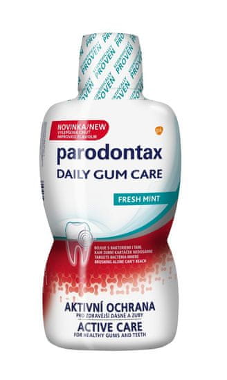 Parodontax Ústní voda Fresh Mint pro zdravější zuby a dásně