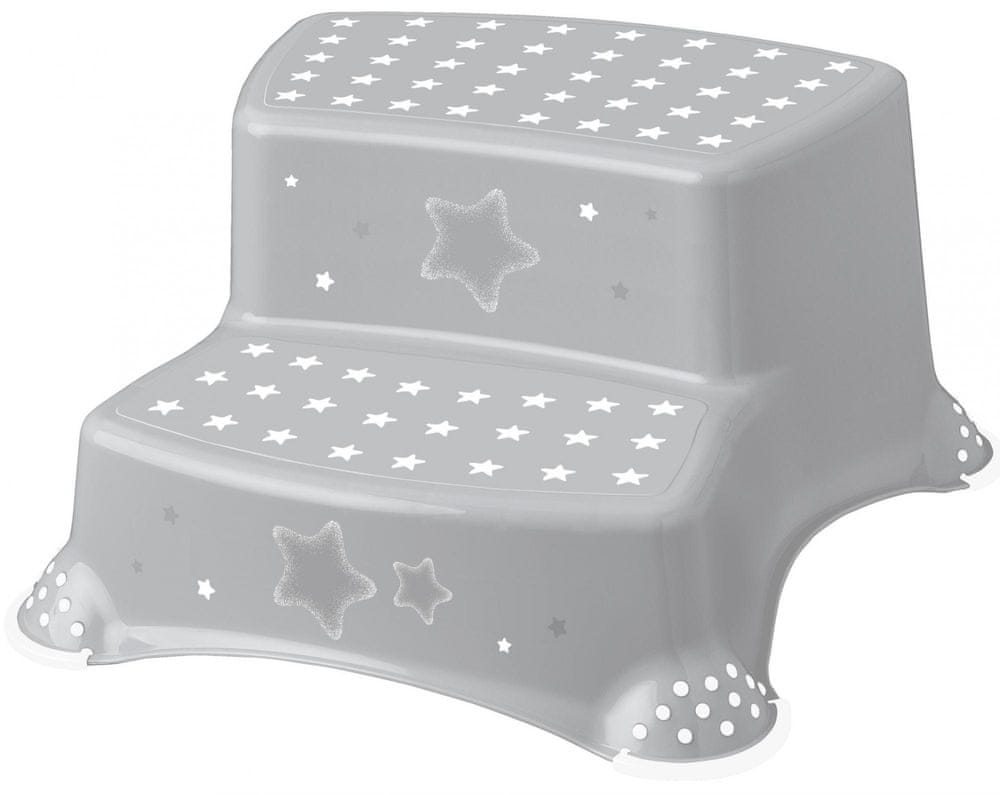 Levně keeeper Dvojstupínek k WC/umyvadlu "Stars" šedá