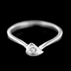 Amiatex Stříbrný prsten 15423 + Ponožky Gatta Calzino Strech, 54