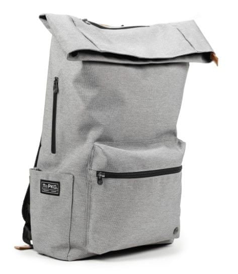 PKG Brighton Laptop Backpack 15”, světle šedý (PKG-BRIG-LG01TN)