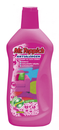 Mr. Teppich ANTIALERGEN ruční čistič na koberce s vůní KVĚT 500 ml