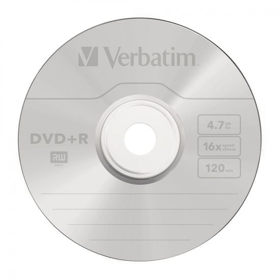 Verbatim DVD+R AZO 4,7GB, 16×, spindle 10 ks (43498)