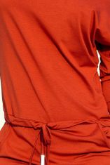 Numoco Dámské šaty 13-84 - NUMOCO červeno-oranžová XS