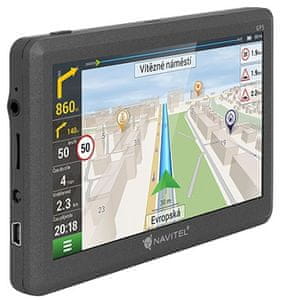 GPS navigace Navitel E200 TMC, do auta, mapa České republiky, Slovenska, Polska, Maďarska, Bulharska, Rumunska, Moldavska, Běloruska a Ukrajiny, střední a východní Evropa