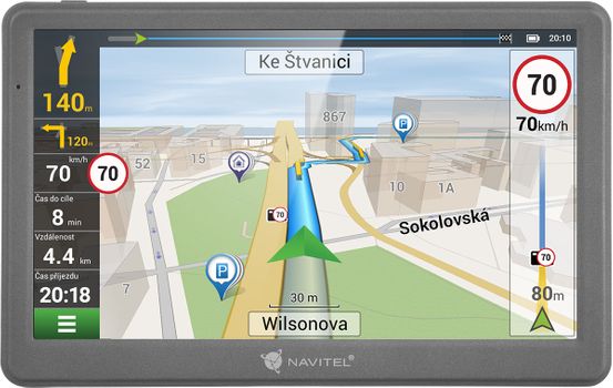 GPS navigácia do auta Navitel E700 TMC, veľký displej, 7 palcov, stylus, dotykové ovládanie