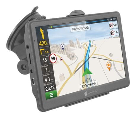 Automobilová GPS navigace Navitel E700 TMC, mapa Evropy, RDS-TMC, velký displej