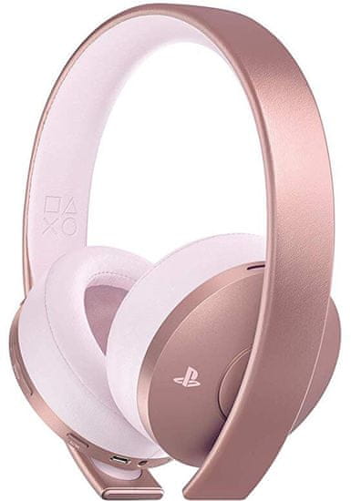 Sony PS4 - Gold Wireless Headset, růžová (PS719969600)