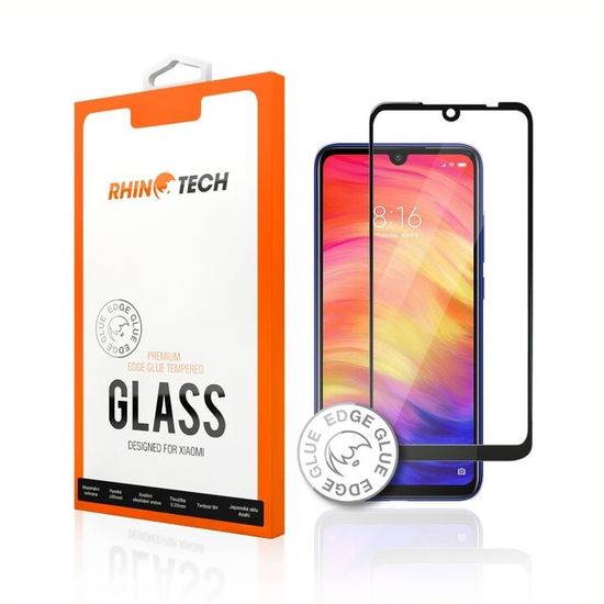 RhinoTech 2 Tvrzené ochranné 2,5D sklo pro Xiaomi Mi 9 Lite (Edge Glue) RTX068, černá