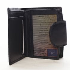 Delami Stylová dámská kožená peněženka Sabina černá