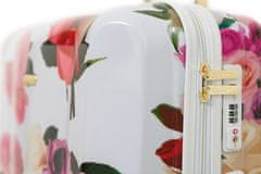 CAVALET Sada kufrů Rose Flower White 3-set