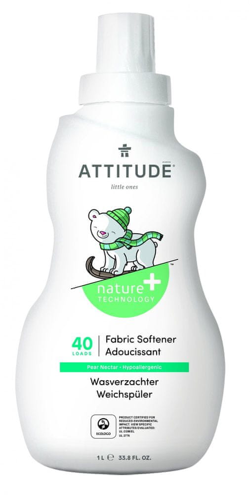 Levně Attitude Aviváž pro děti s vůní hruškové šťávy (40 pracích dávek) 1000 ml