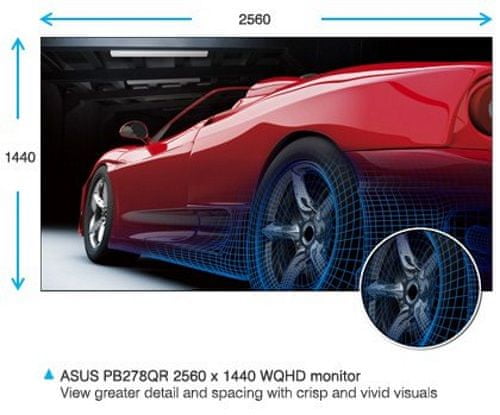 herný monitor Asus PB278QV (90LMGA301T02251C-) QHD 4x HD jemny obraz
