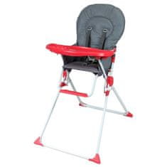 Bambisol Vysoká židlička BAMBIKID, od 6 měsíců, Smíšená, šedá a červená