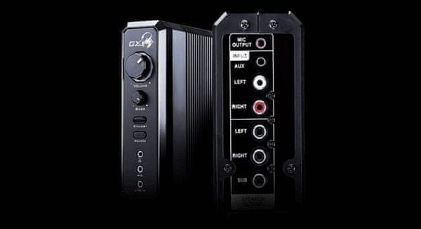 Reproduktory Genius GX Gaming SW-G 2.1 2000 v2 (31730020400), 45 W výkon, Subfwoofer 29 W, 3,5 mm jack, sluchátka mikrofon, ovládání hlasitosti a bas, kvalitní zvuk, výkon