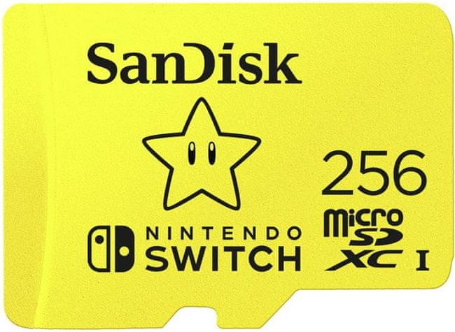 Levně SanDisk microSDXC Nintendo Switch 256 GB 100 MB/s A1 C10 V30 UHS-1 U3 (SDSQXAO-256G-GNCZN)