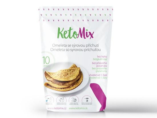 KetoMix KetoMIx Proteinová omeleta se sýrovou příchutí 10 porcí