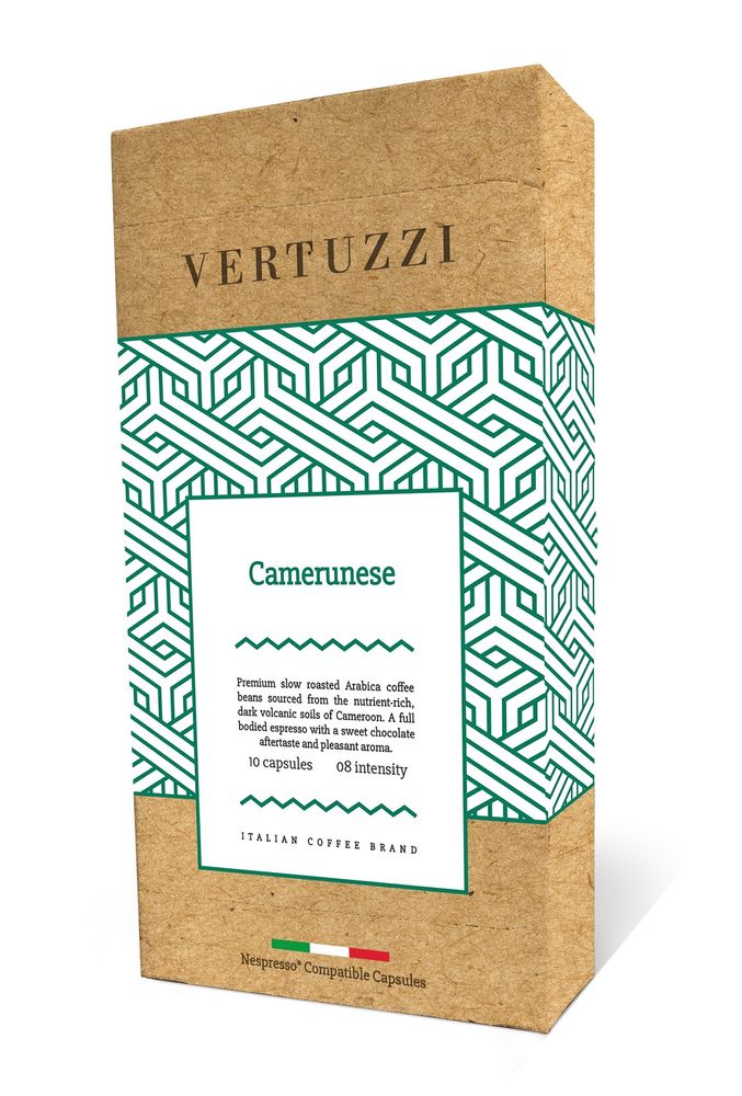 Vertuzzi Camerunese – kompostovatelné kapsle pro kávovary Nespresso, 10 ks