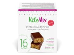 KetoMix KetoMix Proteinové tyčinky s příchutí jahody 16 porcí