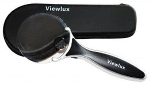 Viewlux Lupa s tvrdým pouzdrem 2,5×/4×, 95 mm, s osvětlením