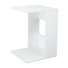 KONDELA Příruční stolek Zenor - bílá