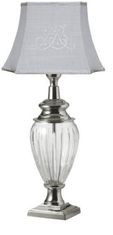 Lene Bjerre Stolní lampa DEANNA 50 cm, stříbrná