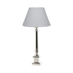 Lene Bjerre Stříbrná poniklovaná stolní lampa ELLA výška 55 cm
