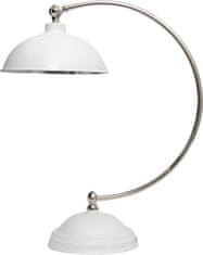Lene Bjerre Stolní lampa THELMA 55 cm, bílo-stříbrná