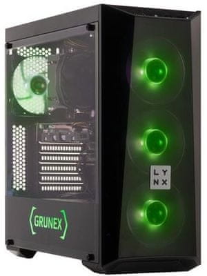 Pracovní a herní počítač Lynx Grunex ProGamer 2020 (10462596) pro AMD Ryzen GTX NVIDIA DDR4 GDDR6