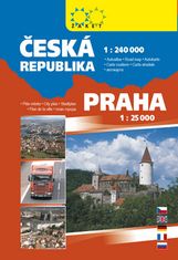 Autoatlas ČR + Praha A5 - ČR 1:240 000, Praha 1:25 000