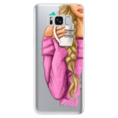 iSaprio Silikonové pouzdro - My Coffe and Blond Girl pro Samsung Galaxy S8