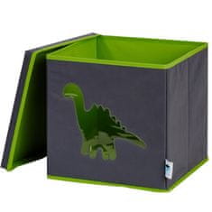 Love It Store It Úložný box na hračky s krytem a okénkem - dinosaurus