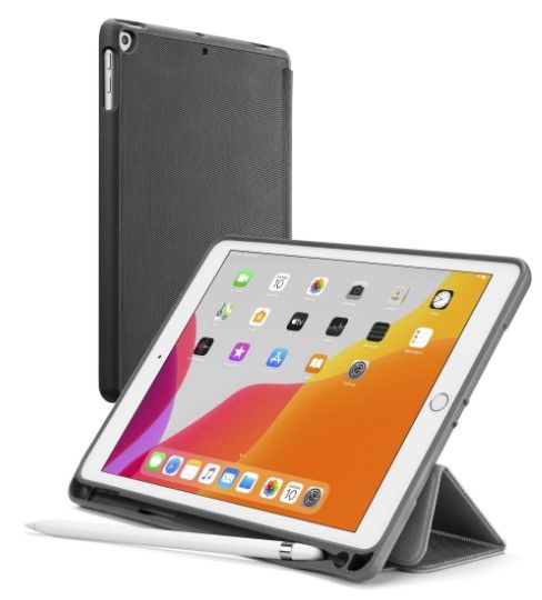 CellularLine Apple iPad 10,2" (2019) - FOLIO pouzdro se stojánkem a slotem pro stylus, FOLIOPENIPAD102K, černé