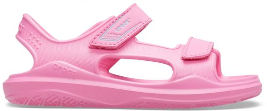Crocs dívčí sandály Swiftwater Expedition K Pink Lemonade/Pink Lemonade 206267-6M3
