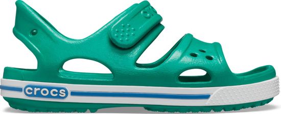 Crocs chlapecké Crocband II Sandal PS Deep Green/Prep Blue 14854-3TV