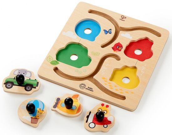 Hape Baby Einstein Hračka dřevěná puzzle Paths to Adventure