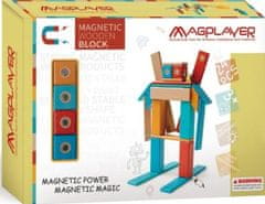 MAGPLAYER Magplayer dřevěná magnetická stavebnice 24 ks
