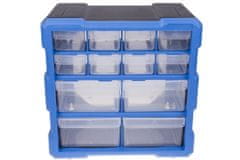 AHProfi Plastový organizér / box na šroubky, 12 rozdělovníků - MW1507