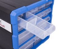 AHProfi Plastový organizér / box na šroubky, 12 rozdělovníků - MW1507