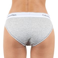 Calvin Klein Dámské kalhotky nadrozměr šedé (QF5118E-020) - velikost XXXL