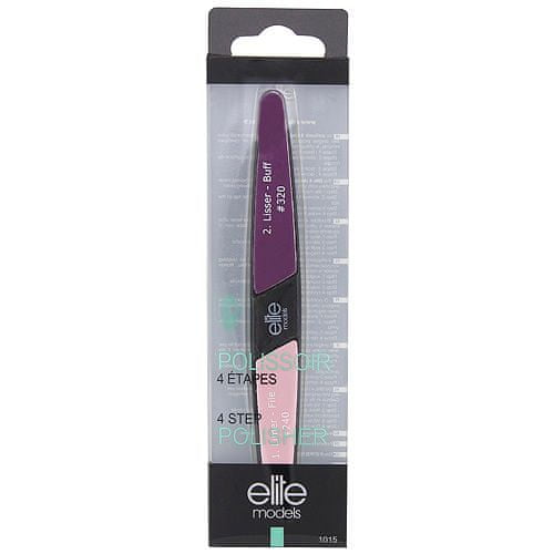 Elite Models Pilník na nehty a leštění , 4-stupnňový fialový, 15cm