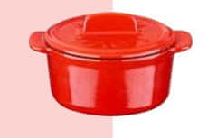 Lava Litinový mini hrnec kulatý 9 cm - červený