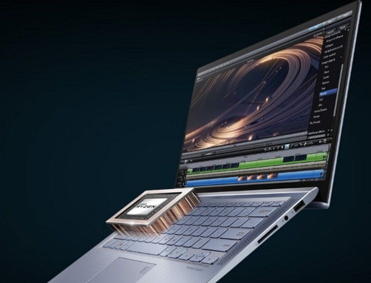 Asus Zenbook 14 14 palců Intel Core 10. generace, výkonný procesor, vysoká paměť RAM, grafika Intel UHD Graphics, SSD